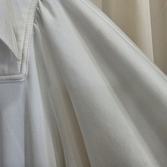 Neiman Marcus vintage Maxi Dress Long Sleeve Button Front‎ Collared White xs/sm - Picture 8 of 11